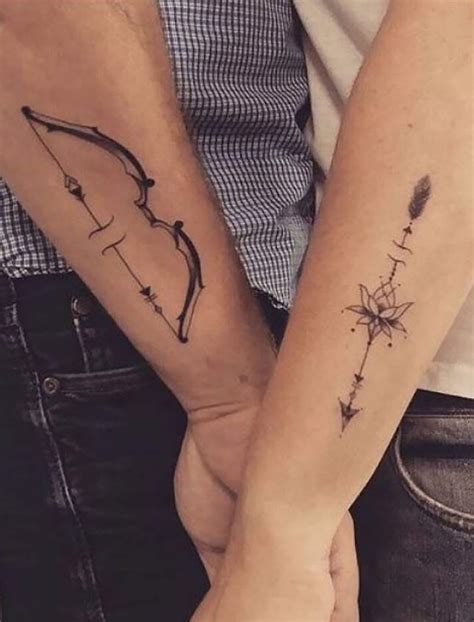 bow tattoo designs|bow and arrow matching tattoos.